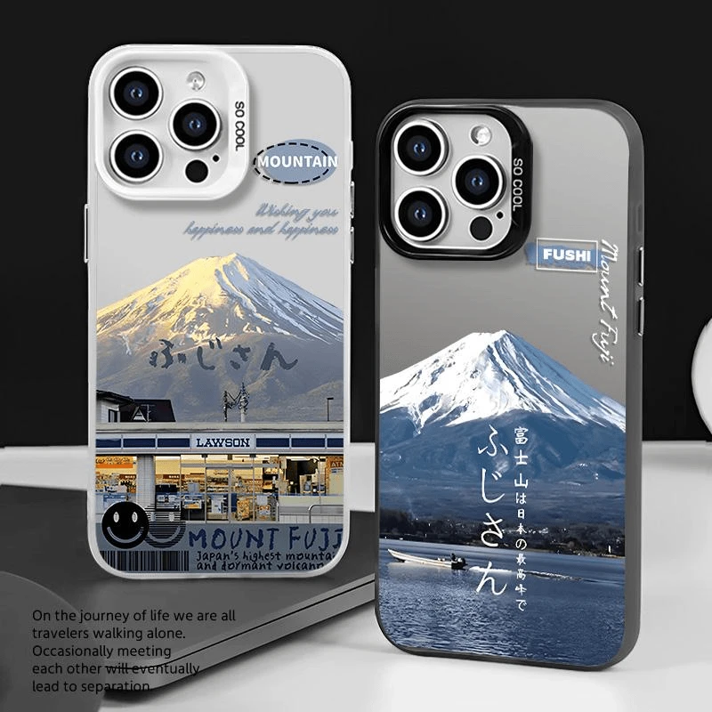 富士山手机壳适用苹果16华为p70小米oppo荣耀vivo红米一加防摔壳