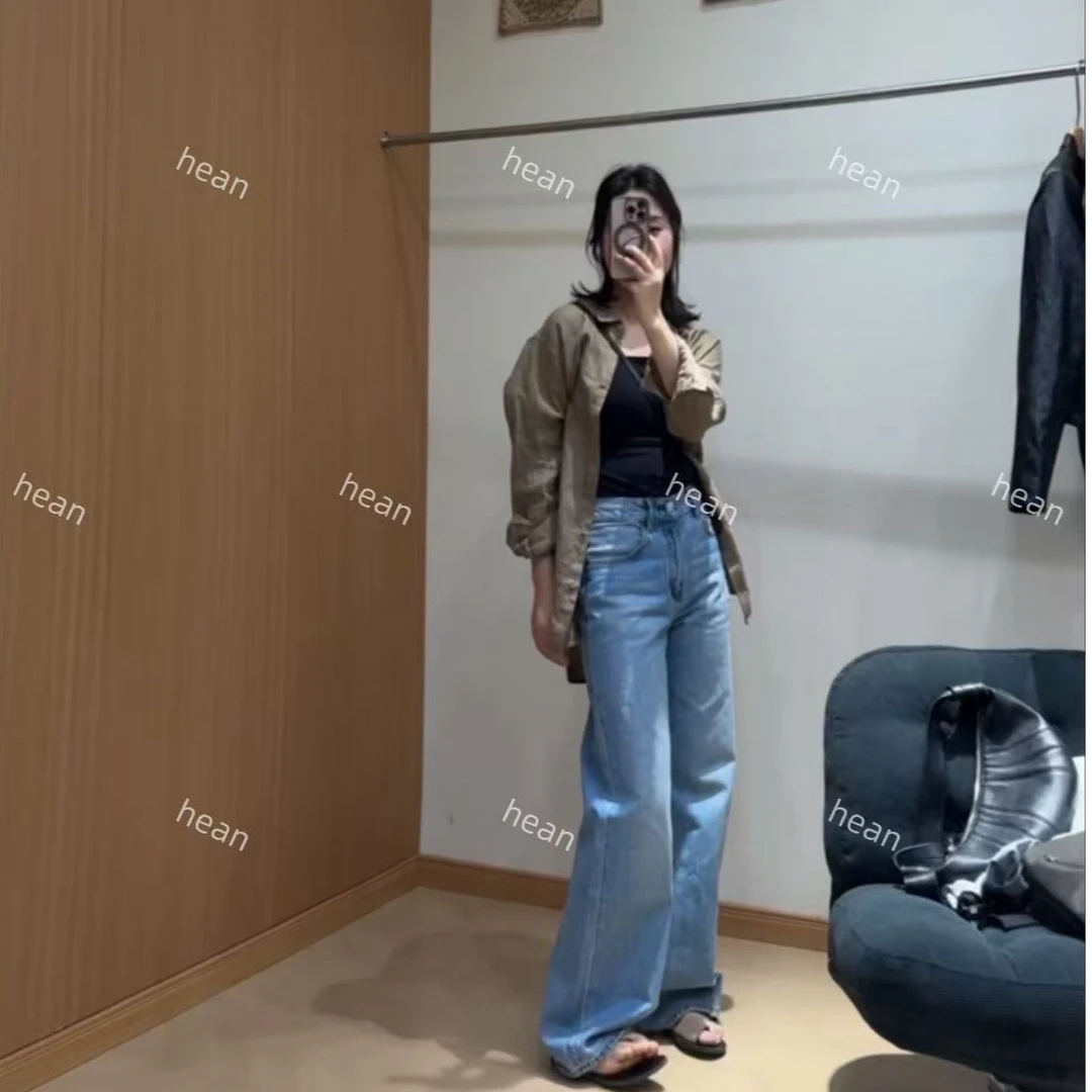 HEAN/禾桉 时光织里 自留定制土耳其微喇显瘦显高无弹高腰仔裤女
