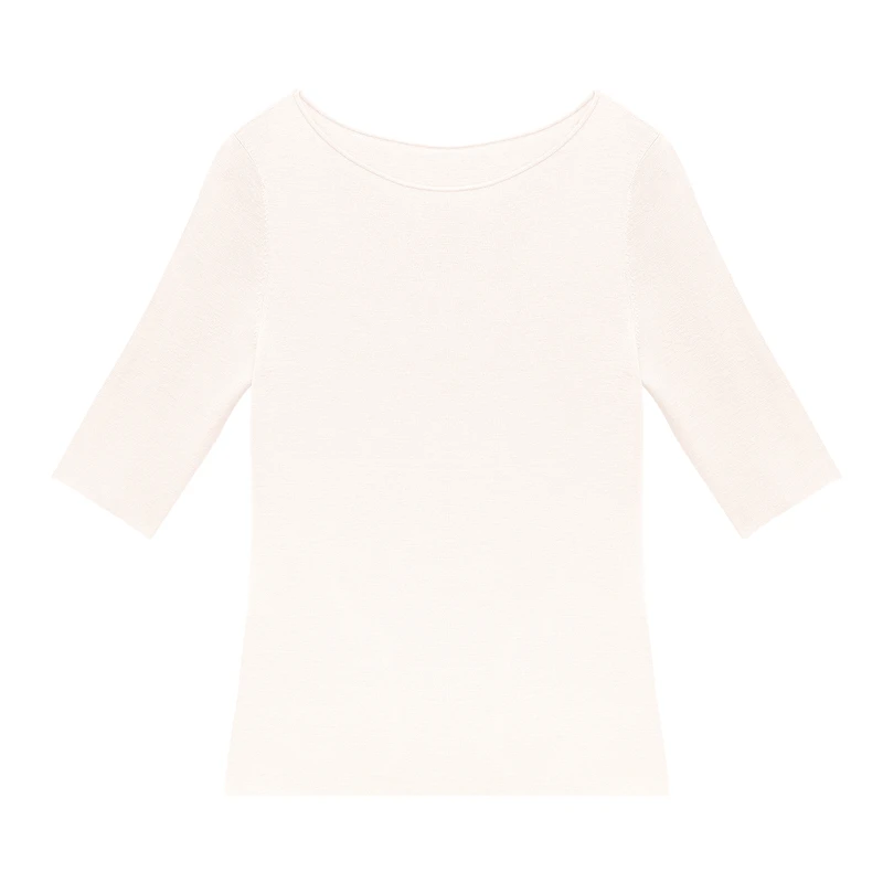 ESPRESSO一字领七分袖打底衫EWF603022E