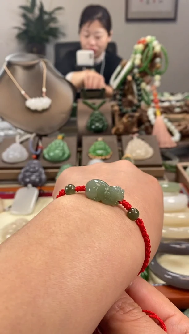 【闪购商品】和田玉颈饰未镶嵌貔貅手绳