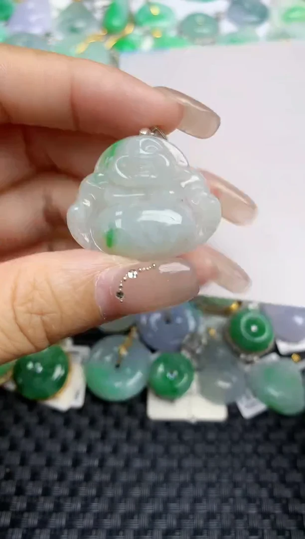 颈饰未镶嵌翡翠天然缅甸A货翡翠百元以上9元证书费自理