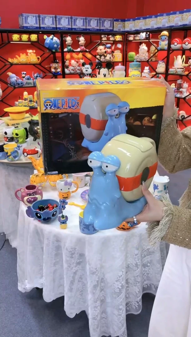 【闪购商品】.@@海贼王电话虫水壶（原盒）