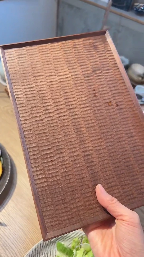 【闪购商品】盘【高塚】30*19胡桃木盘*1个