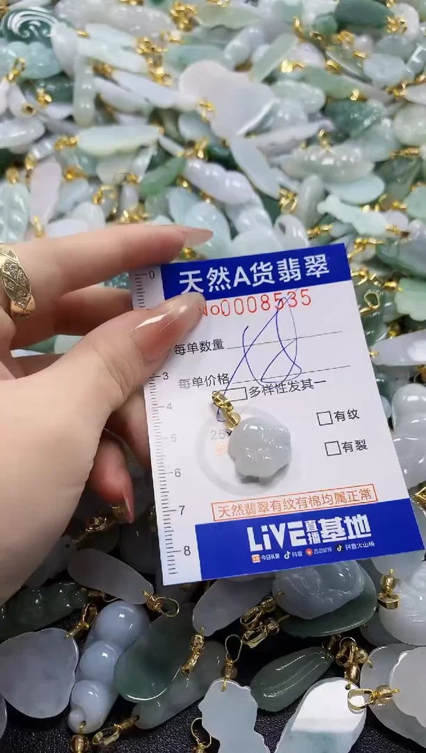 颈饰未镶嵌翡翠天然A货翡翠