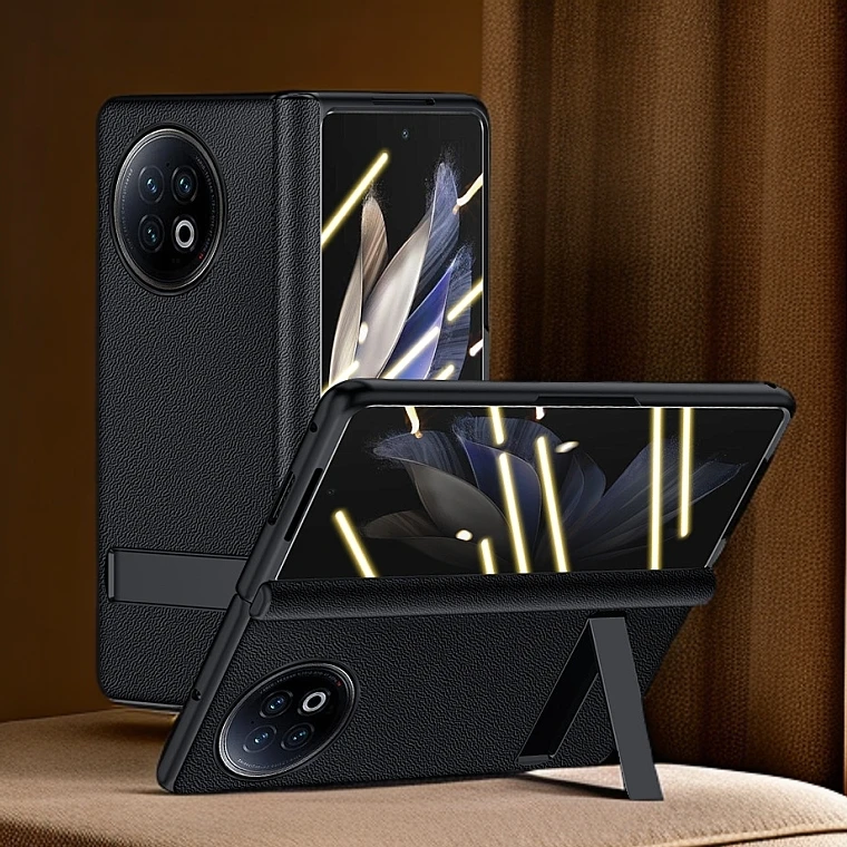 vivoxfold2手机壳真皮防窥超薄全包高清壳膜一体适用Xfold+保护套