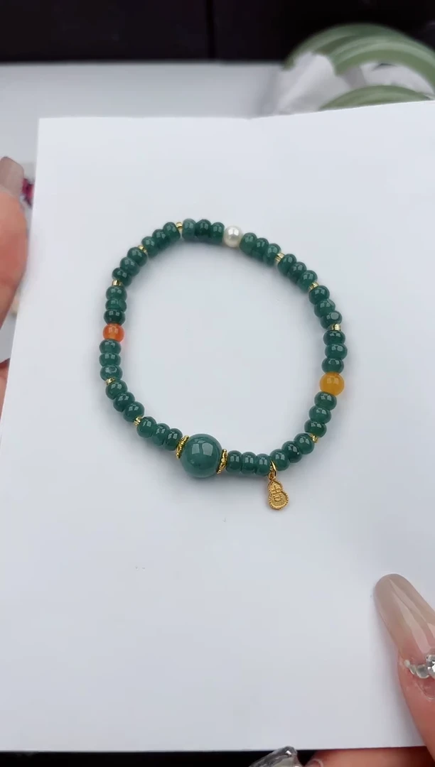 【闪购商品】翡翠手链未镶嵌555微色差T