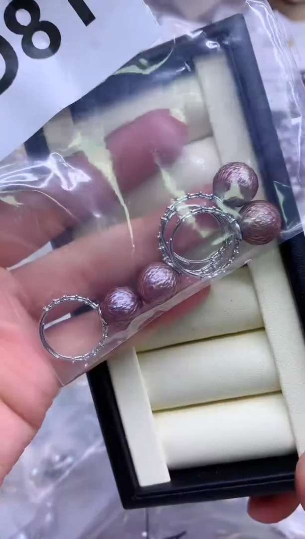 【闪购商品】淡水珍珠戒指银S925镶嵌多发其一