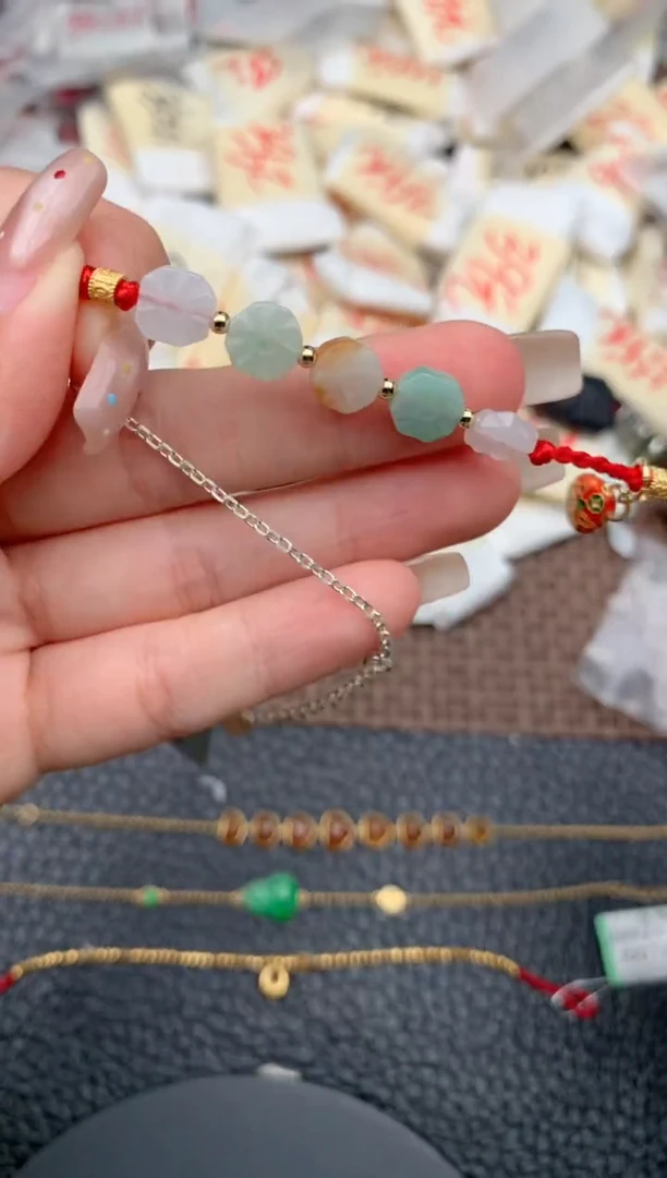 未镶嵌挂件翡翠一脚绳9