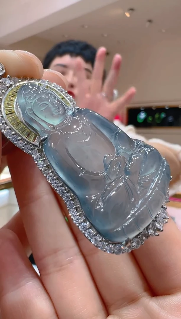 【闪购商品】翡翠吊坠(不含链)银S925镶嵌