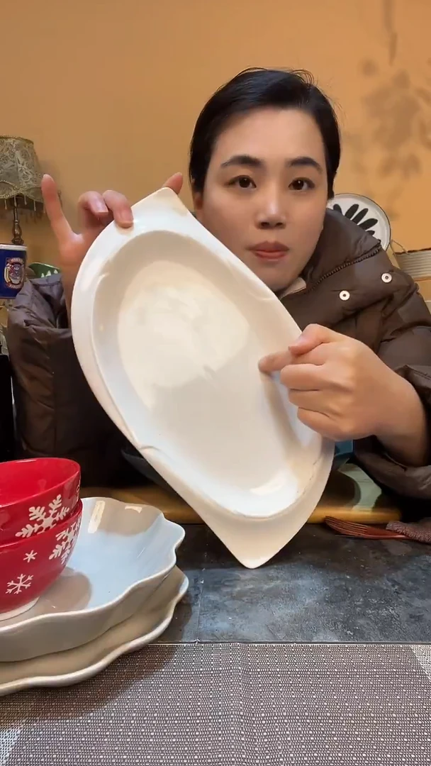 盘异形鱼盘 介意勿拍