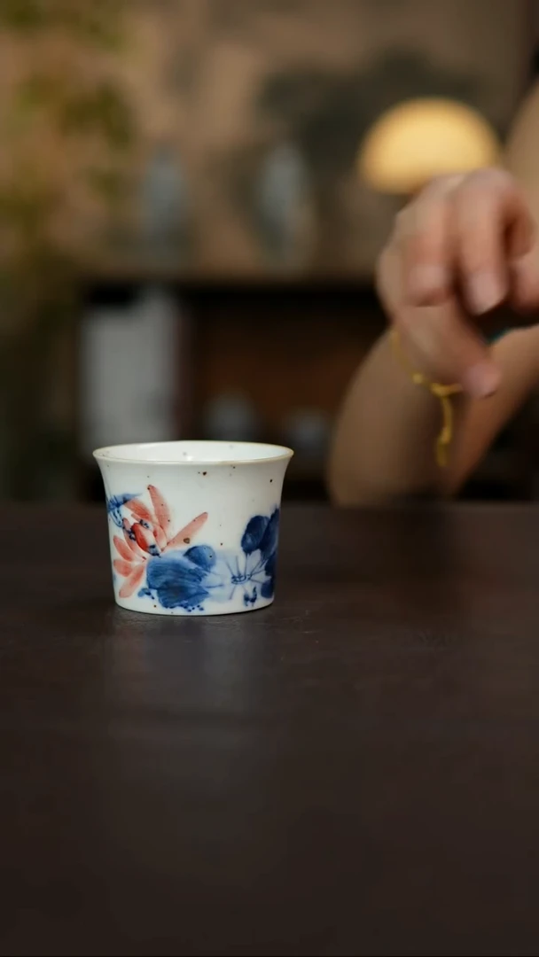 杯景德镇陶瓷杯碗柴烧多人