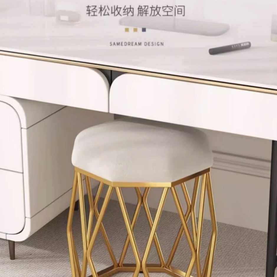 盛氏王朝鸟巢梳妆台凳子化妆凳简约女生卧室凳子家用轻奢女妆椅