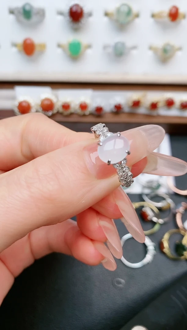 【闪购商品】翡翠戒指银S925镶嵌....