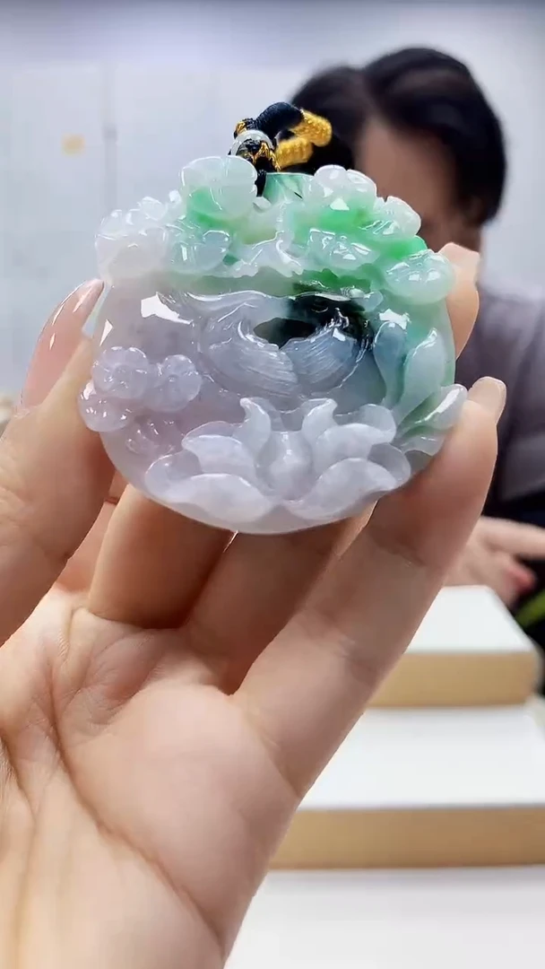 未镶嵌定制翡翠5060ty-毛货挂件15