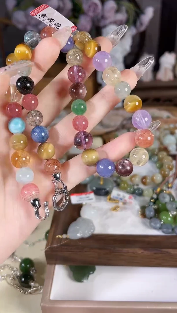 项链未镶嵌水晶多样性发货其一孤品默认微瑕