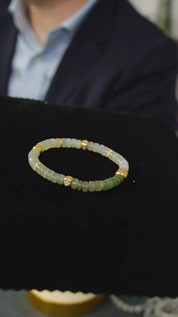 【闪购商品】和田玉手链未镶嵌直切MG0921