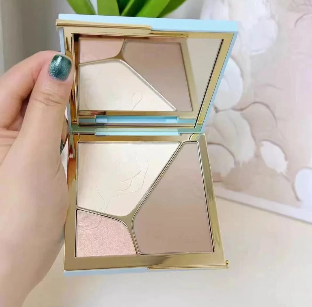 三色一体高光修容盘哑光提亮立体面部多用阴影