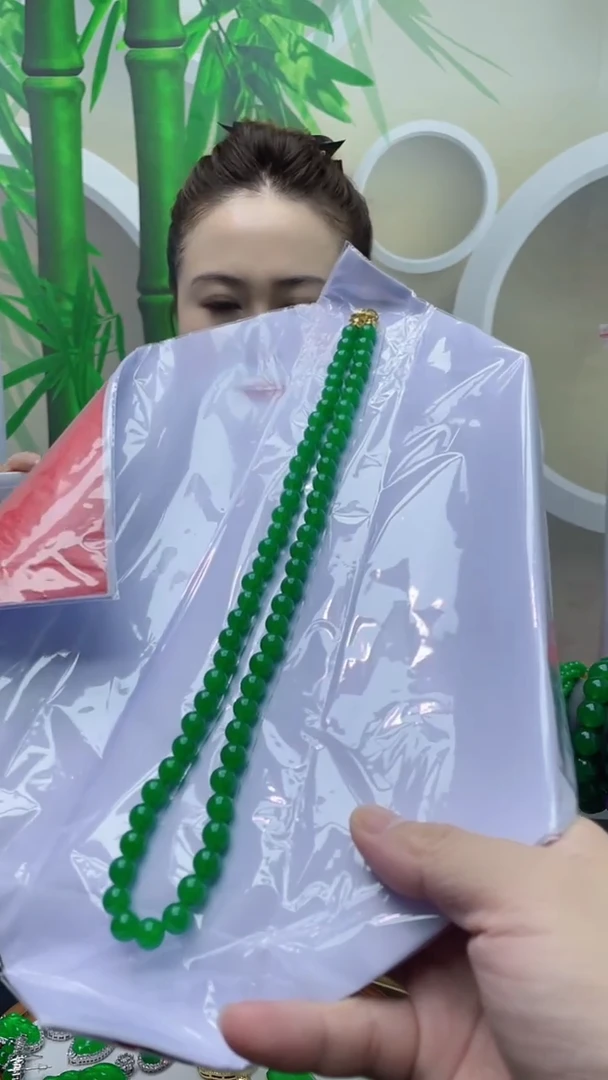项链14K金镶嵌翡翠E1