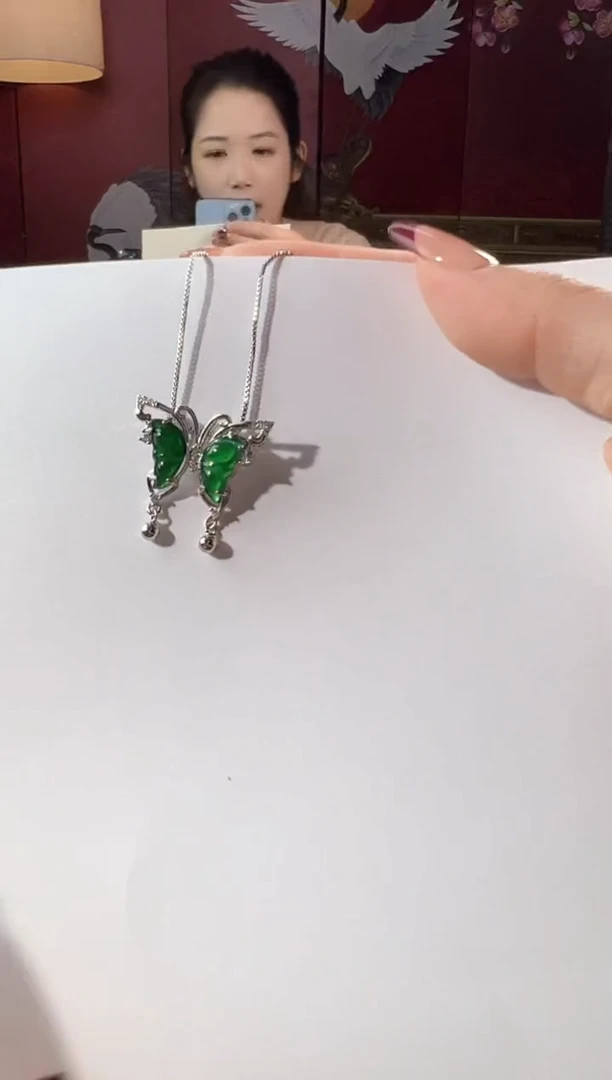 【闪购商品】翡翠颈饰银S925镶嵌KT24112331
