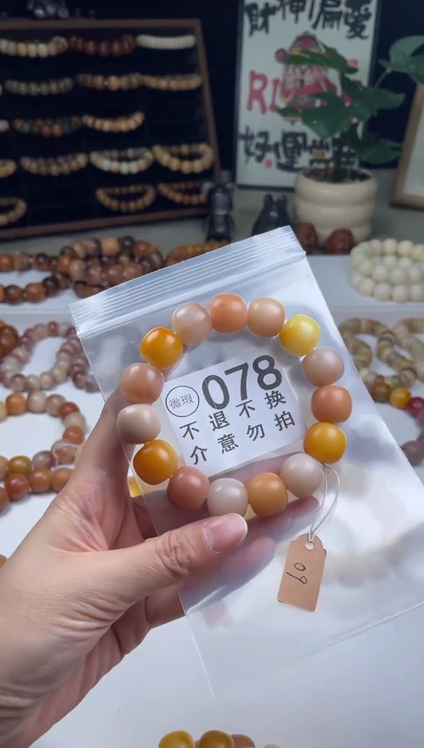 手串菩提根/象牙果今****?菩提干磨手串