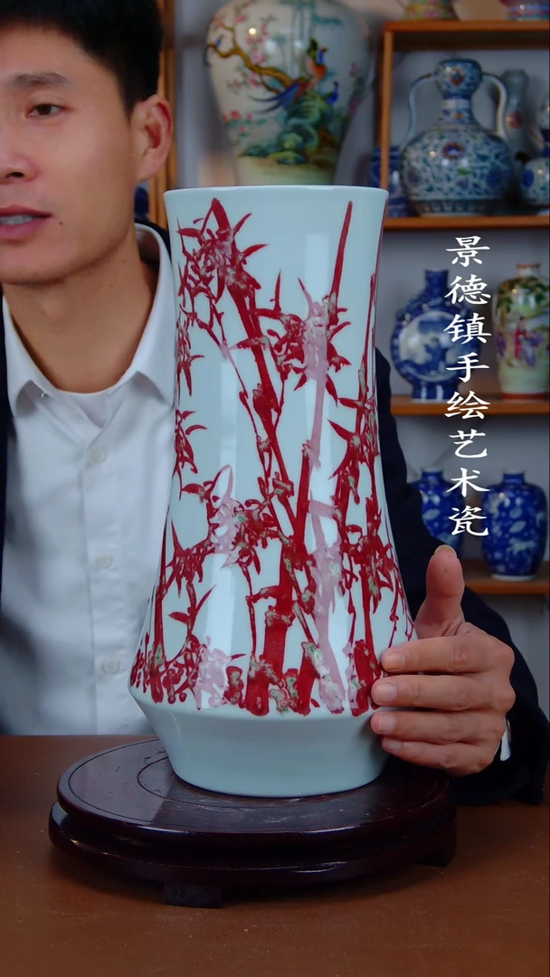 摆件景德镇手工手绘陶瓷摆件33