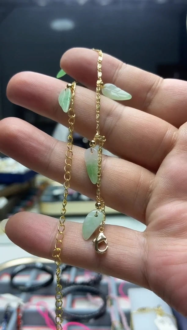 合金手链翡翠拾*手链