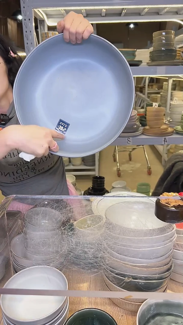 瓷320外贸尾货高温釉下彩陶瓷餐具默认微瑕