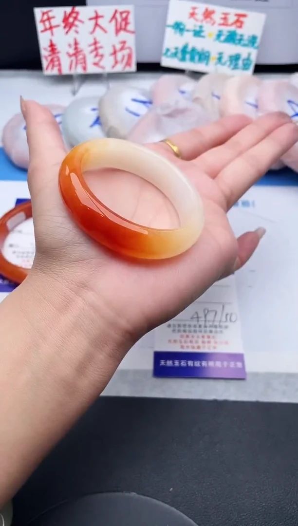 未镶嵌手镯石英质玉j48-HHB49+