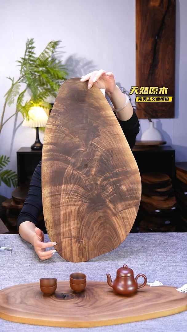 木北美黑胡桃原木.干裂疤结不属于商品质量问题完美主义者慎拍