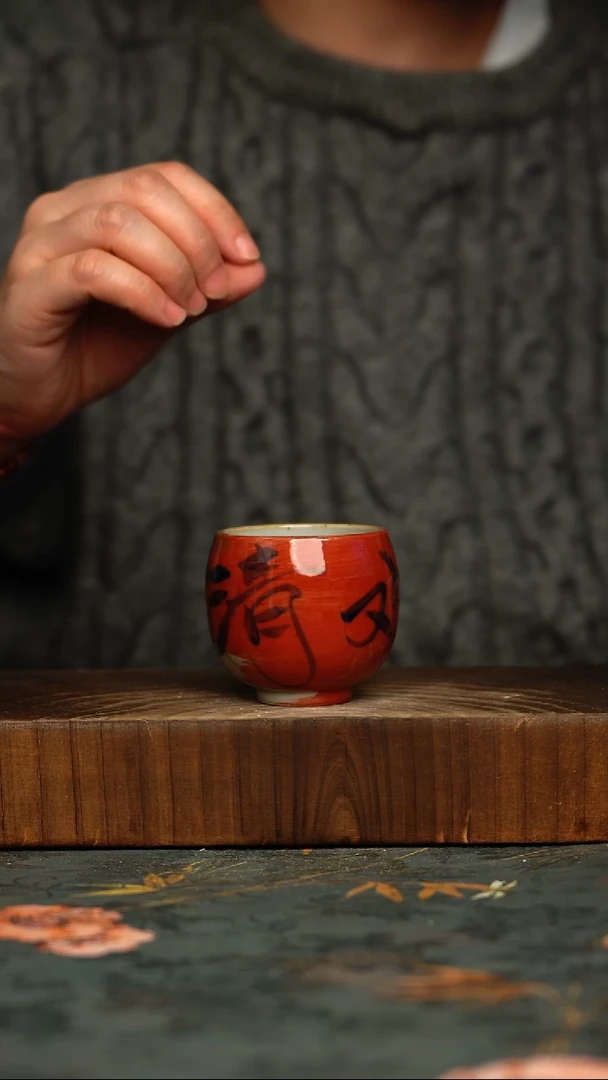 瓷片釉下彩手工手绘同款陶器