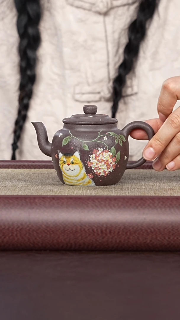 紫砂供春道婷婷紫砂76