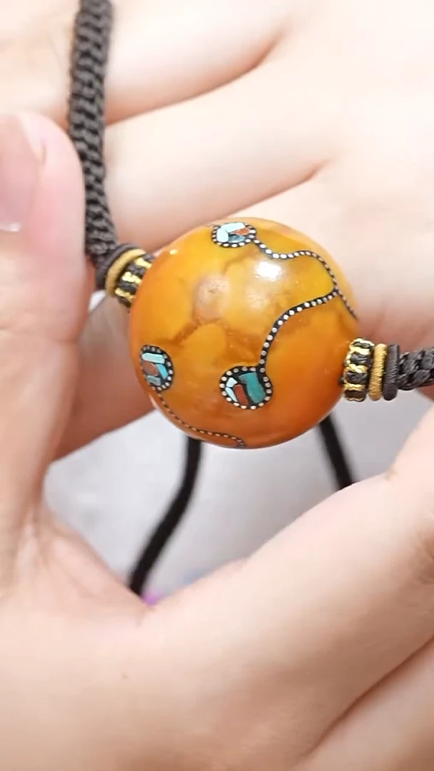 蜜蜡颈饰未镶嵌3592天然蜜蜡珠宝奇石全部保真