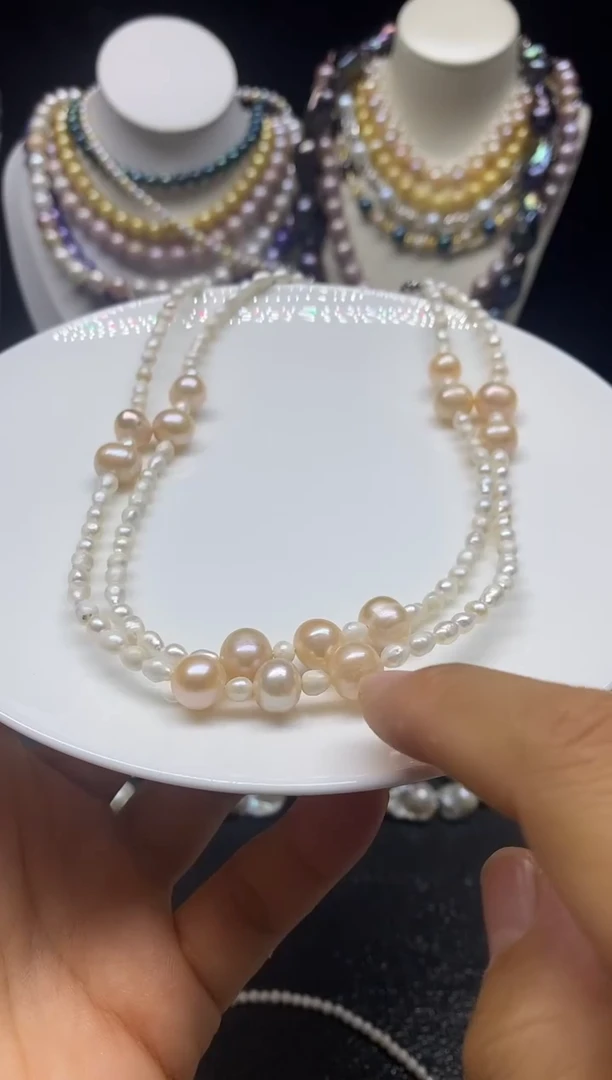 淡水珍珠未镶嵌颈饰多人