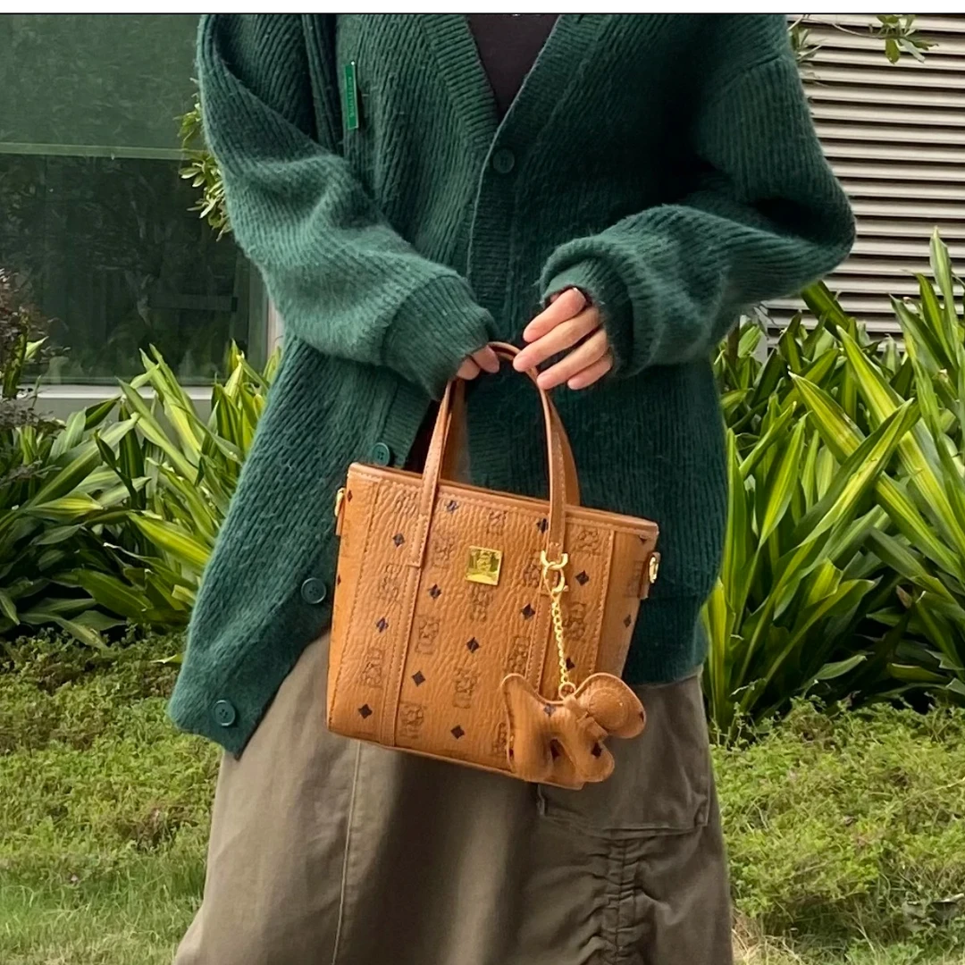 M家小托特菜篮子包（送小狗挂件）