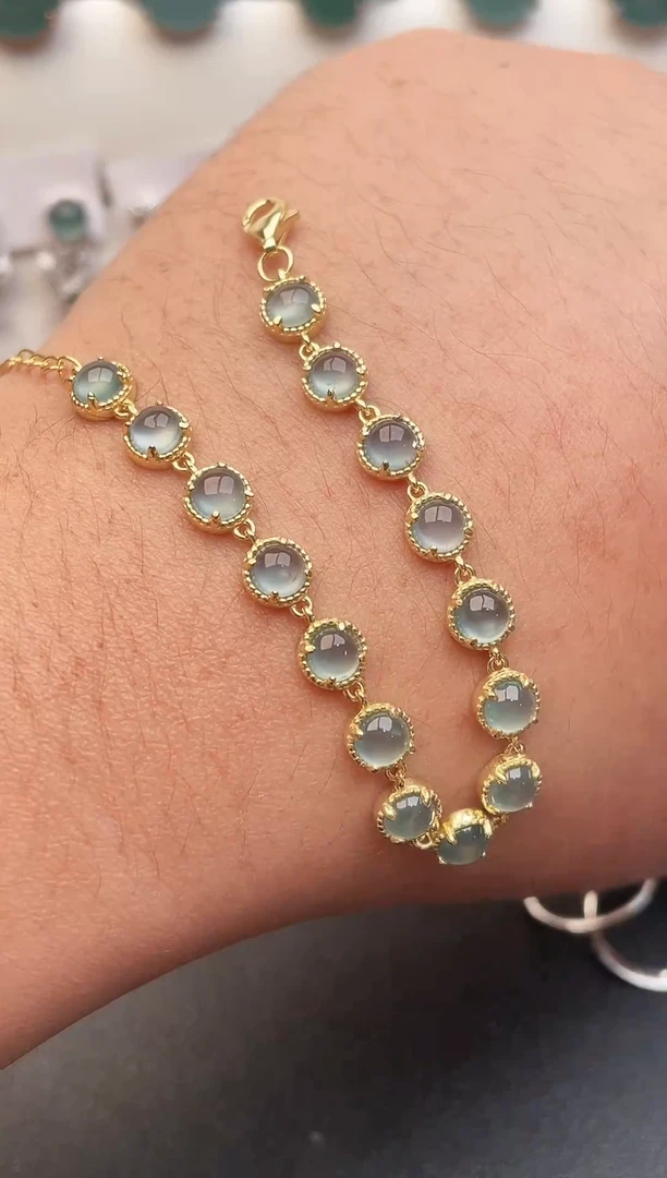 银S925镶嵌戒指翡翠1