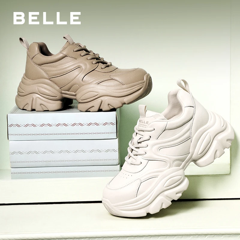 【小奶鲸】百丽时尚舒适老爹鞋2025春款柔和机能休闲运动鞋D2U1DAM5