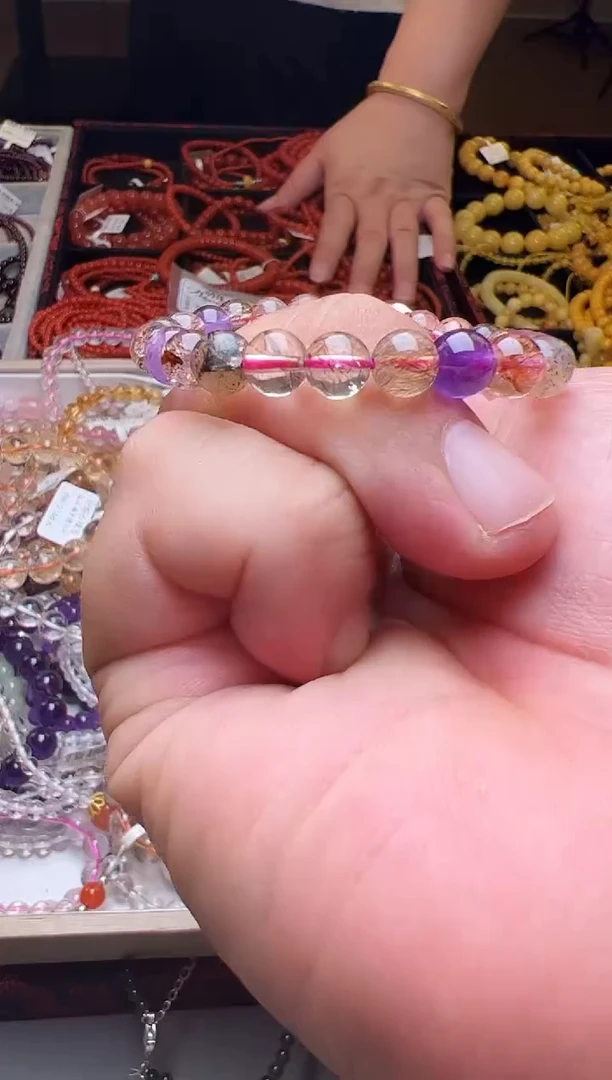 未镶嵌颈饰水晶超七单圈手串