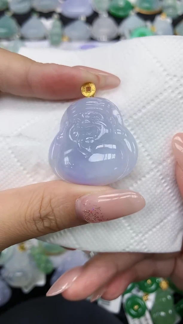 颈饰18K金镶嵌翡翠1111111111