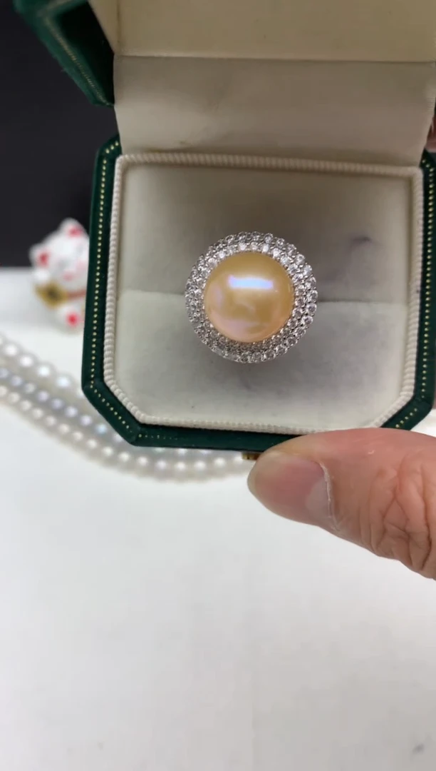 未镶嵌ff淡水珍珠戒指