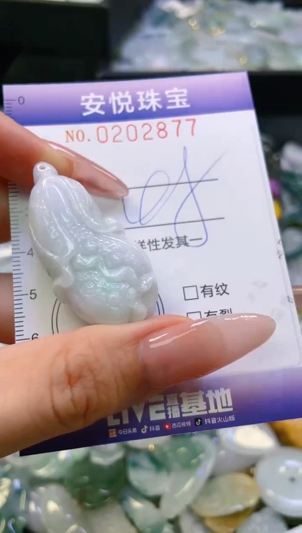 翡翠挂件未镶嵌闪购0202877