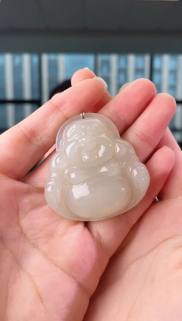 和田玉未镶嵌颈饰45佛公 多样性发其一