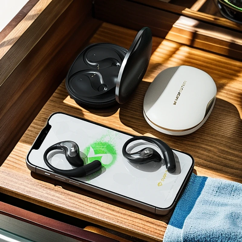 魔声GT27无线蓝牙耳机不入耳开放挂耳式蓝牙6.0跑步骑行音乐耳机