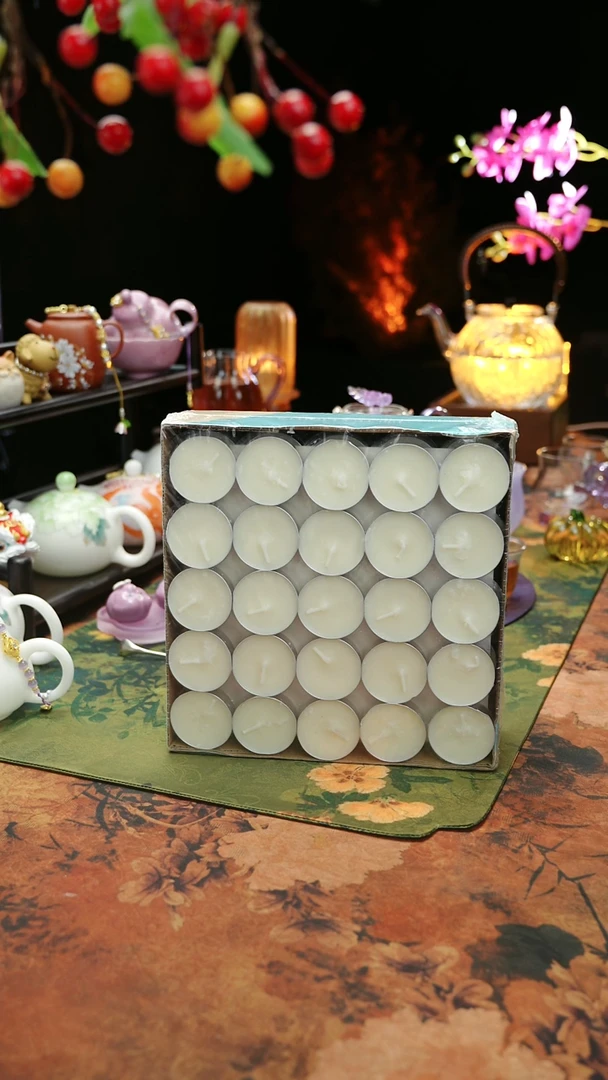 【闪购商品】植物蜡烛4小时100颗茶蜡烛