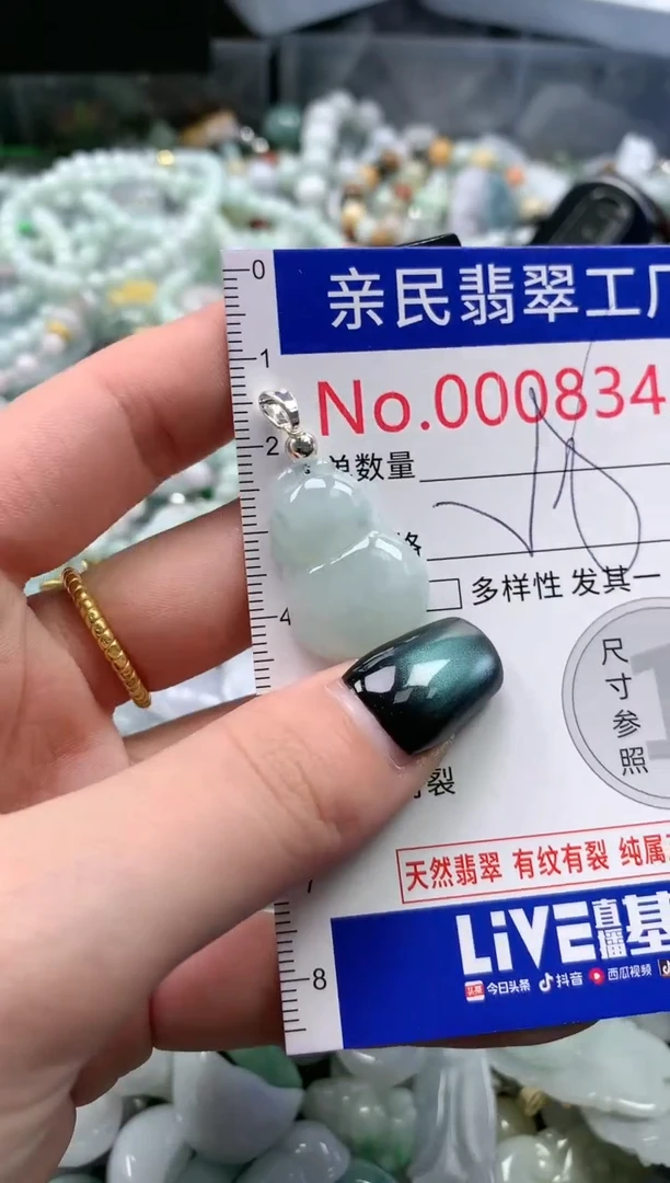 翡翠未镶嵌吊坠(不含链)8243