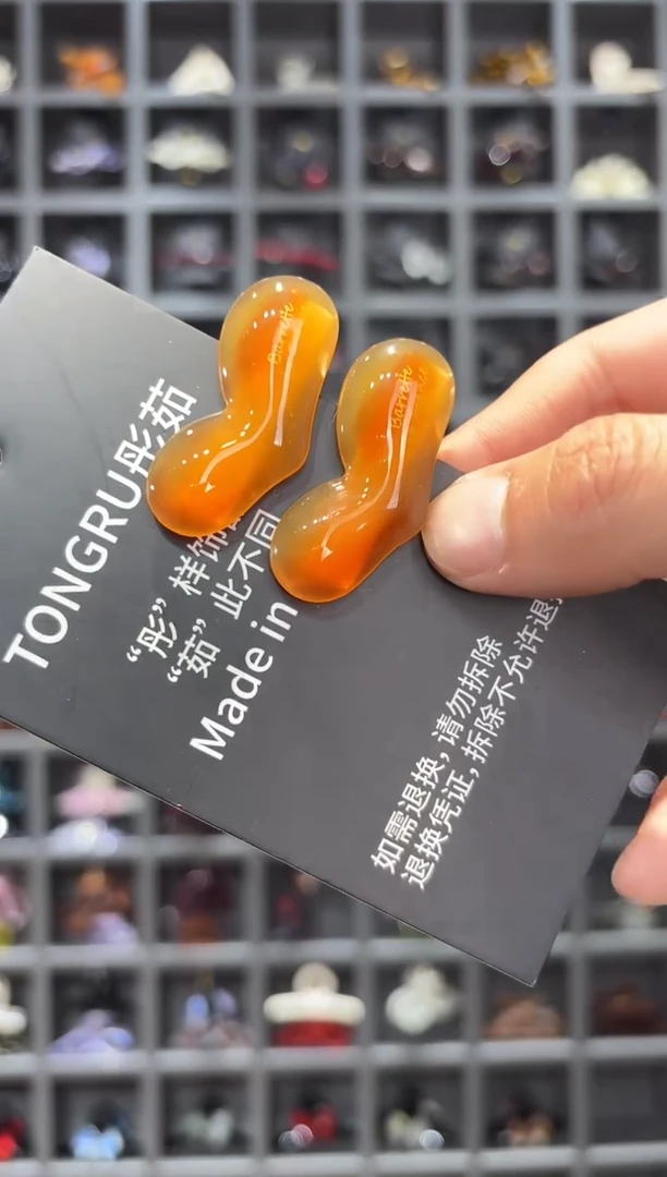 醋酸非金属韩国醋酸品牌发饰4cm加厚一颗心鸭嘴边夹一对奶棕色