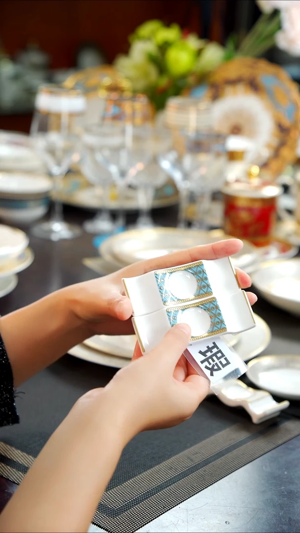 瓷片筷架 2个 福利款