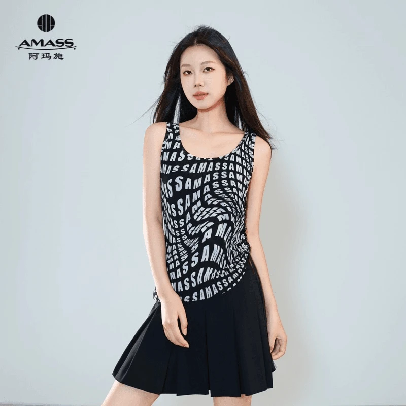 AMASS/阿玛施春夏新款百搭无袖上衣时尚百搭背心530056-2A51821