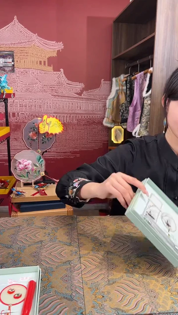 【闪购商品】刺绣刺绣苏绣手工刺绣双面绣书签