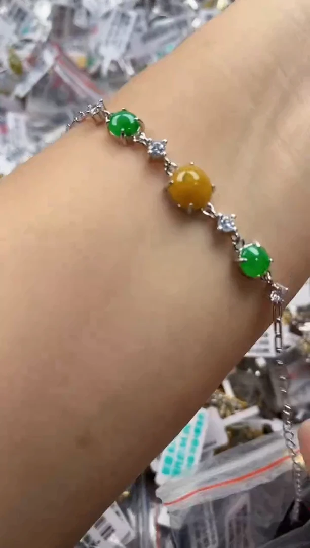 翡翠戒指银S925镶嵌222222   7