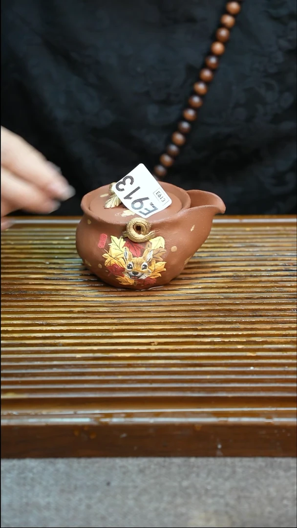 万古烧粗陶手工手做茶具